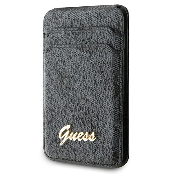 Pouzdro Guess Wallet Slot pro karty GUWMSHG4SHK - černé logo MagSafe 4G Classic